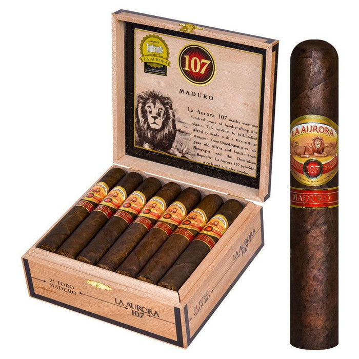 La Aurora 107 USA Maduro Toro