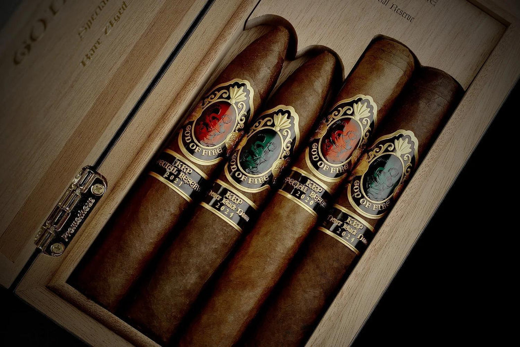 God of Fire KKP Never Back Down and Special Reserve 4-Cigar Assortment